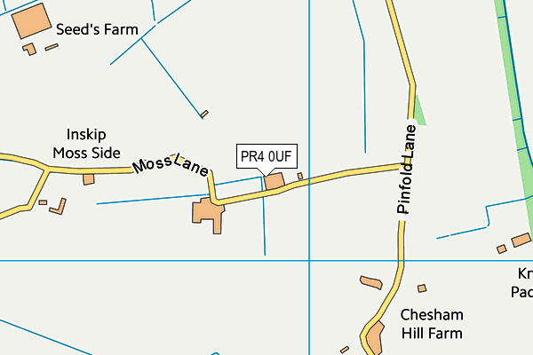 PR4 0UF map - OS VectorMap District (Ordnance Survey) PR4 0UF map - OS VectorMap District (Ordnance Survey)