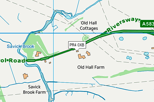 PR4 0XB map - OS VectorMap District (Ordnance Survey) PR4 0XB map - OS VectorMap District (Ordnance Survey)