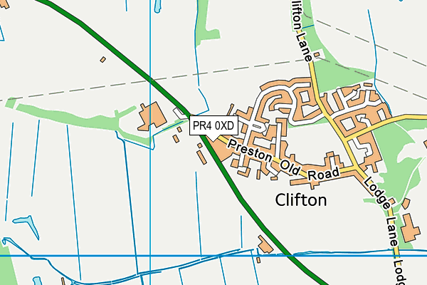 PR4 0XD map - OS VectorMap District (Ordnance Survey) PR4 0XD map - OS VectorMap District (Ordnance Survey)