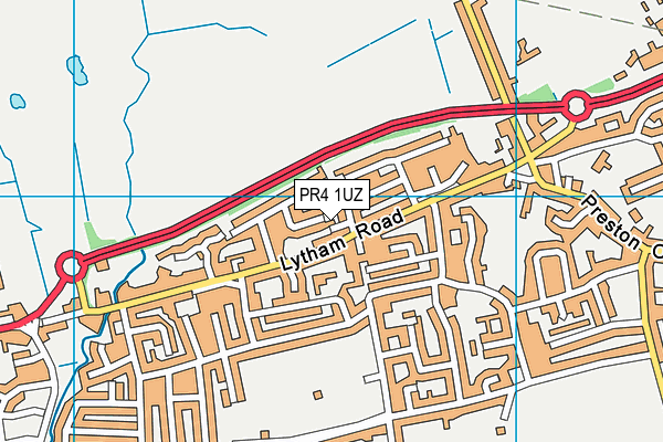 PR4 1UZ map - OS VectorMap District (Ordnance Survey) PR4 1UZ map - OS VectorMap District (Ordnance Survey)