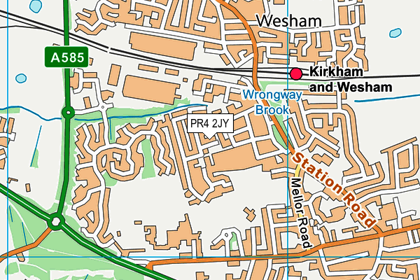 PR4 2JY map - OS VectorMap District (Ordnance Survey) PR4 2JY map - OS VectorMap District (Ordnance Survey)