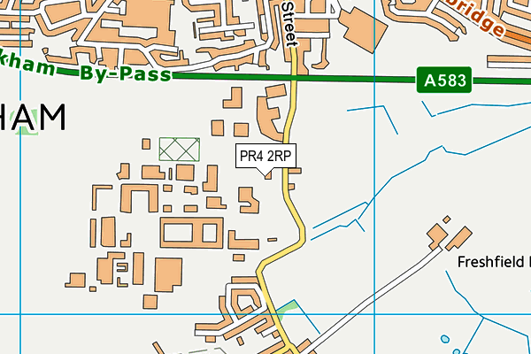 PR4 2RP map - OS VectorMap District (Ordnance Survey) PR4 2RP map - OS VectorMap District (Ordnance Survey)