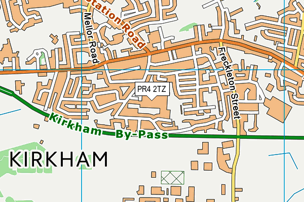 PR4 2TZ map - OS VectorMap District (Ordnance Survey) PR4 2TZ map - OS VectorMap District (Ordnance Survey)