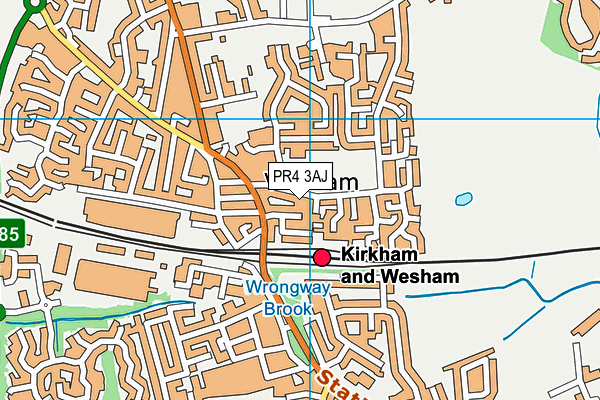 PR4 3AJ map - OS VectorMap District (Ordnance Survey) PR4 3AJ map - OS VectorMap District (Ordnance Survey)