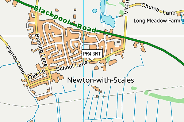 PR4 3RT map - OS VectorMap District (Ordnance Survey) PR4 3RT map - OS VectorMap District (Ordnance Survey)