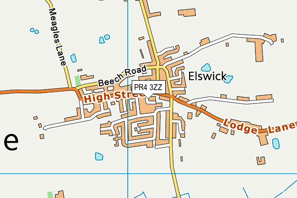 PR4 3ZZ map - OS VectorMap District (Ordnance Survey) PR4 3ZZ map - OS VectorMap District (Ordnance Survey)