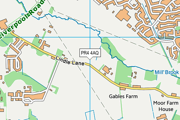 PR4 4AQ map - OS VectorMap District (Ordnance Survey) PR4 4AQ map - OS VectorMap District (Ordnance Survey)