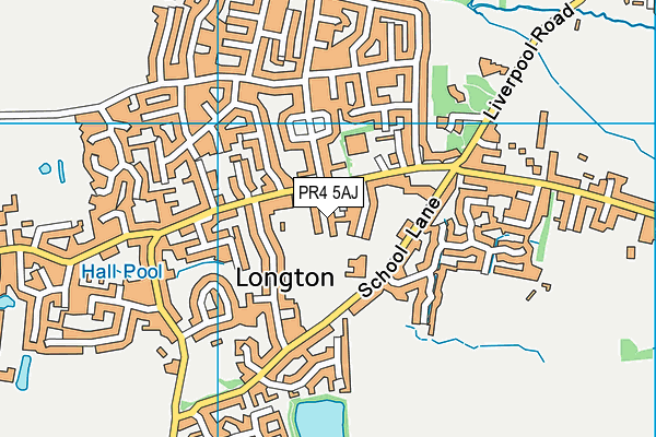 PR4 5AJ map - OS VectorMap District (Ordnance Survey) PR4 5AJ map - OS VectorMap District (Ordnance Survey)