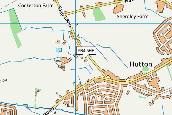 PR4 5HE map - OS VectorMap District (Ordnance Survey) PR4 5HE map - OS VectorMap District (Ordnance Survey)