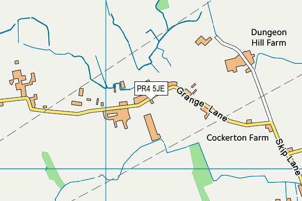 PR4 5JE map - OS VectorMap District (Ordnance Survey) PR4 5JE map - OS VectorMap District (Ordnance Survey)