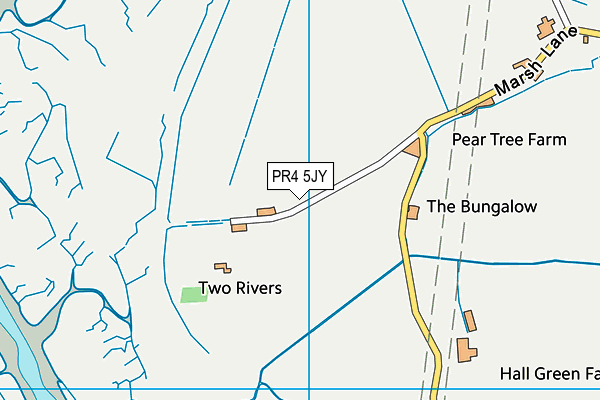 PR4 5JY map - OS VectorMap District (Ordnance Survey) PR4 5JY map - OS VectorMap District (Ordnance Survey)
