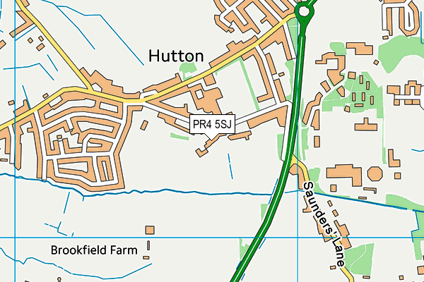 PR4 5SJ map - OS VectorMap District (Ordnance Survey) PR4 5SJ map - OS VectorMap District (Ordnance Survey)