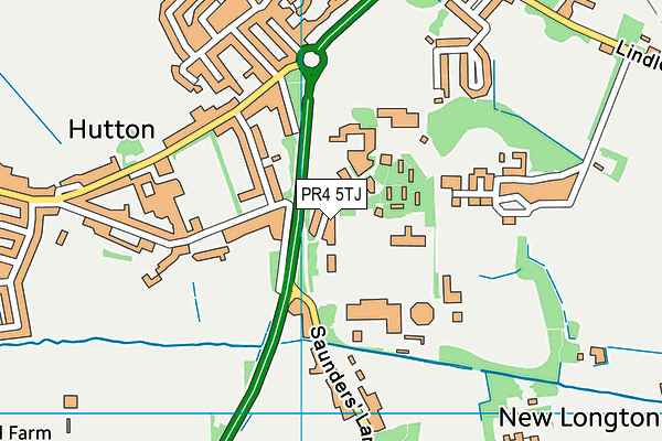 PR4 5TJ map - OS VectorMap District (Ordnance Survey) PR4 5TJ map - OS VectorMap District (Ordnance Survey)