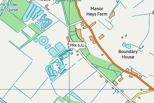 PR4 6JU map - OS VectorMap District (Ordnance Survey) PR4 6JU map - OS VectorMap District (Ordnance Survey)
