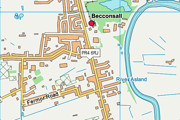 PR4 6RJ map - OS VectorMap District (Ordnance Survey) PR4 6RJ map - OS VectorMap District (Ordnance Survey)