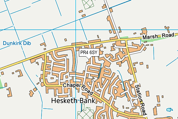 PR4 6SY map - OS VectorMap District (Ordnance Survey) PR4 6SY map - OS VectorMap District (Ordnance Survey)