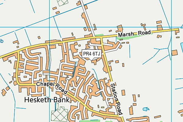 PR4 6TJ map - OS VectorMap District (Ordnance Survey) PR4 6TJ map - OS VectorMap District (Ordnance Survey)