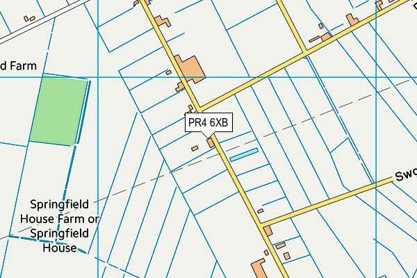 PR4 6XB map - OS VectorMap District (Ordnance Survey) PR4 6XB map - OS VectorMap District (Ordnance Survey)