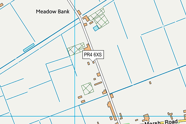 PR4 6XS map - OS VectorMap District (Ordnance Survey) PR4 6XS map - OS VectorMap District (Ordnance Survey)