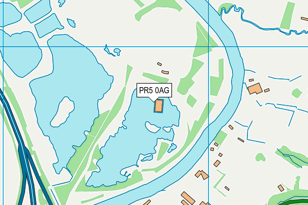 PR5 0AG map - OS VectorMap District (Ordnance Survey) PR5 0AG map - OS VectorMap District (Ordnance Survey)