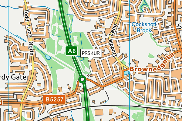 PR5 4UR map - OS VectorMap District (Ordnance Survey) PR5 4UR map - OS VectorMap District (Ordnance Survey)