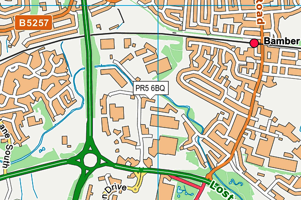 PR5 6BQ map - OS VectorMap District (Ordnance Survey) PR5 6BQ map - OS VectorMap District (Ordnance Survey)