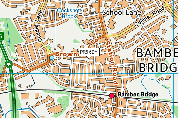 PR5 6DY map - OS VectorMap District (Ordnance Survey) PR5 6DY map - OS VectorMap District (Ordnance Survey)