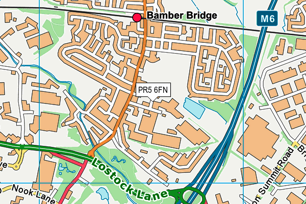 PR5 6FN map - OS VectorMap District (Ordnance Survey) PR5 6FN map - OS VectorMap District (Ordnance Survey)