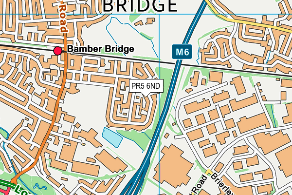 PR5 6ND map - OS VectorMap District (Ordnance Survey) PR5 6ND map - OS VectorMap District (Ordnance Survey)