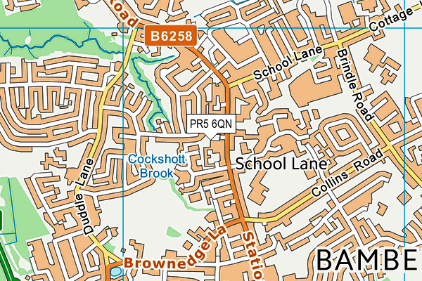 PR5 6QN map - OS VectorMap District (Ordnance Survey) PR5 6QN map - OS VectorMap District (Ordnance Survey)
