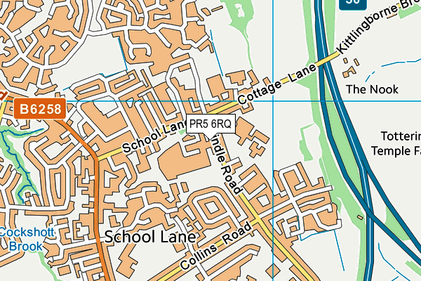 PR5 6RQ map - OS VectorMap District (Ordnance Survey) PR5 6RQ map - OS VectorMap District (Ordnance Survey)