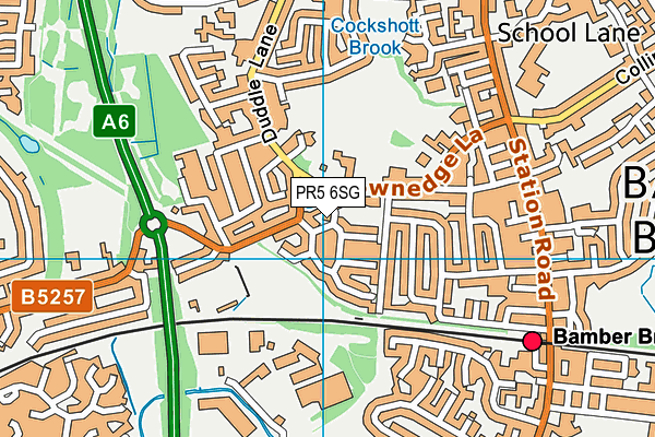 PR5 6SG map - OS VectorMap District (Ordnance Survey) PR5 6SG map - OS VectorMap District (Ordnance Survey)