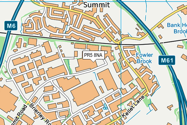 PR5 8NA map - OS VectorMap District (Ordnance Survey) PR5 8NA map - OS VectorMap District (Ordnance Survey)