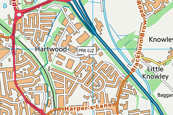 PR6 0JZ map - OS VectorMap District (Ordnance Survey) PR6 0JZ map - OS VectorMap District (Ordnance Survey)