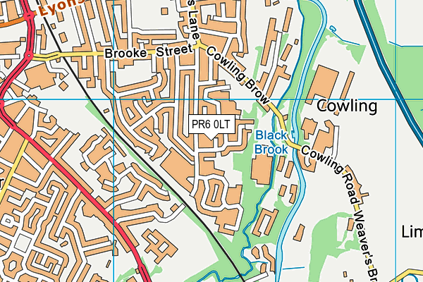 PR6 0LT map - OS VectorMap District (Ordnance Survey) PR6 0LT map - OS VectorMap District (Ordnance Survey)