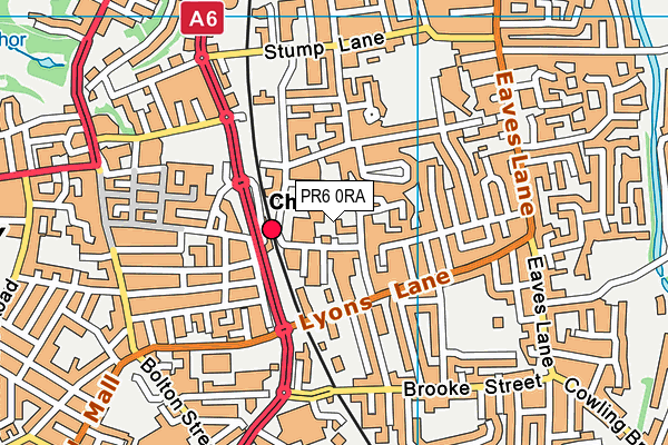 PR6 0RA map - OS VectorMap District (Ordnance Survey) PR6 0RA map - OS VectorMap District (Ordnance Survey)