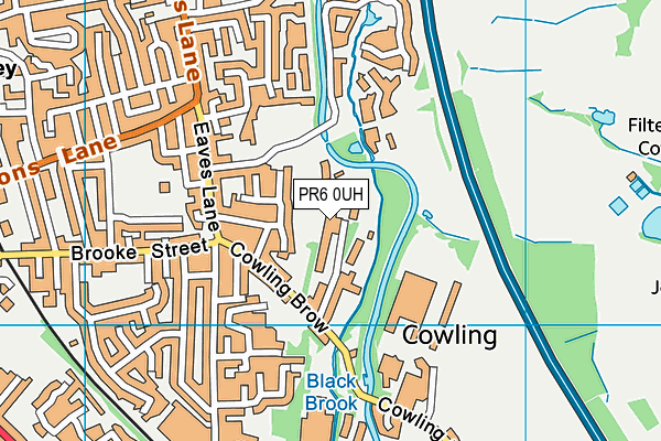 PR6 0UH map - OS VectorMap District (Ordnance Survey) PR6 0UH map - OS VectorMap District (Ordnance Survey)
