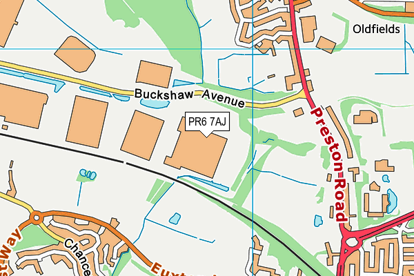 PR6 7AJ map - OS VectorMap District (Ordnance Survey) PR6 7AJ map - OS VectorMap District (Ordnance Survey)