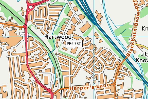 PR6 7BT map - OS VectorMap District (Ordnance Survey) PR6 7BT map - OS VectorMap District (Ordnance Survey)