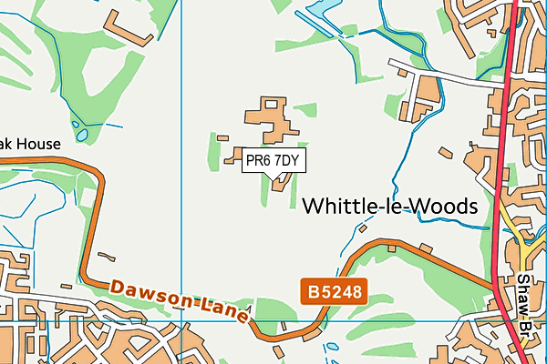 PR6 7DY map - OS VectorMap District (Ordnance Survey) PR6 7DY map - OS VectorMap District (Ordnance Survey)