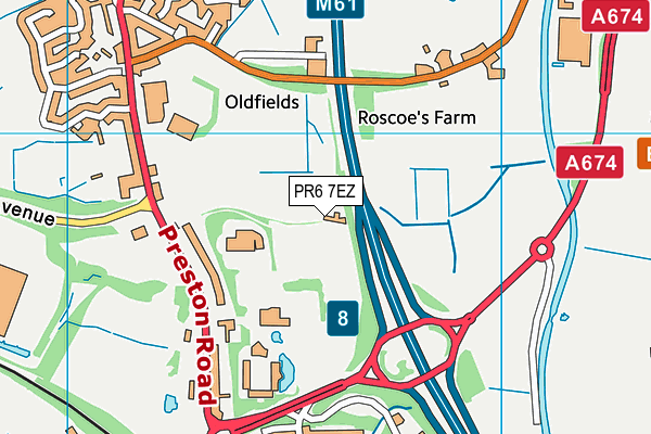 PR6 7EZ map - OS VectorMap District (Ordnance Survey) PR6 7EZ map - OS VectorMap District (Ordnance Survey)
