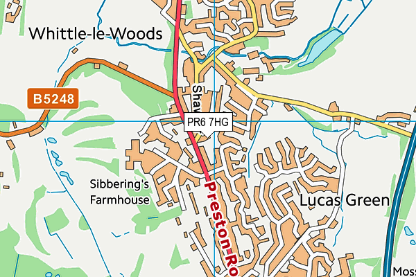 PR6 7HG map - OS VectorMap District (Ordnance Survey) PR6 7HG map - OS VectorMap District (Ordnance Survey)