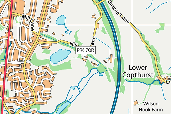 PR6 7QR map - OS VectorMap District (Ordnance Survey) PR6 7QR map - OS VectorMap District (Ordnance Survey)