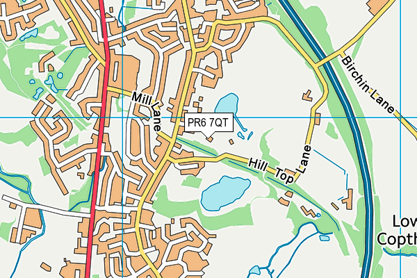 PR6 7QT map - OS VectorMap District (Ordnance Survey) PR6 7QT map - OS VectorMap District (Ordnance Survey)