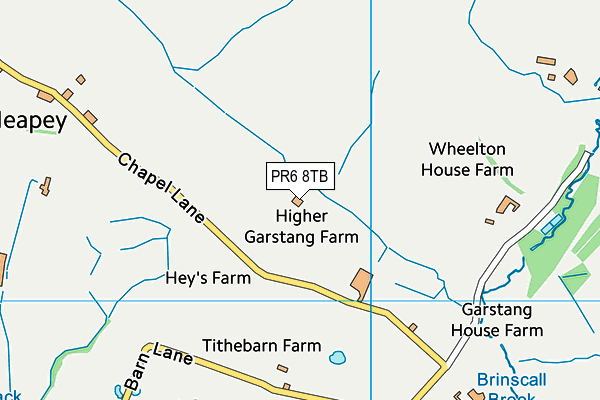 PR6 8TB map - OS VectorMap District (Ordnance Survey) PR6 8TB map - OS VectorMap District (Ordnance Survey)