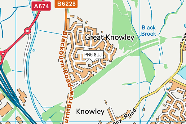 PR6 8UJ map - OS VectorMap District (Ordnance Survey) PR6 8UJ map - OS VectorMap District (Ordnance Survey)