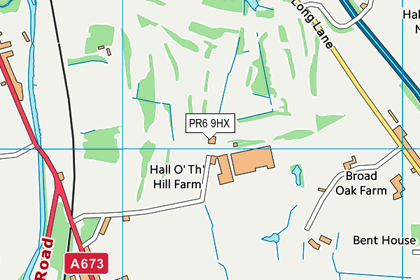 PR6 9HX map - OS VectorMap District (Ordnance Survey) PR6 9HX map - OS VectorMap District (Ordnance Survey)