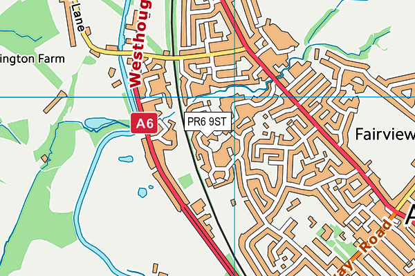 PR6 9ST map - OS VectorMap District (Ordnance Survey) PR6 9ST map - OS VectorMap District (Ordnance Survey)