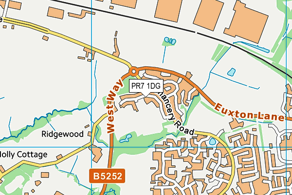 PR7 1DG map - OS VectorMap District (Ordnance Survey) PR7 1DG map - OS VectorMap District (Ordnance Survey)