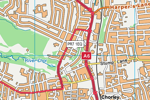 PR7 1EQ map - OS VectorMap District (Ordnance Survey) PR7 1EQ map - OS VectorMap District (Ordnance Survey)